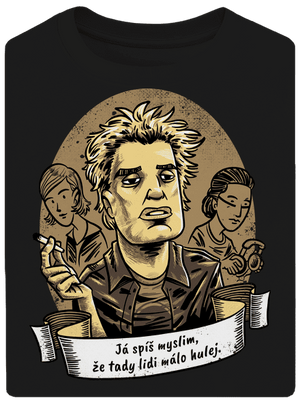 B14: Samotáři unisex tričko oversized Black