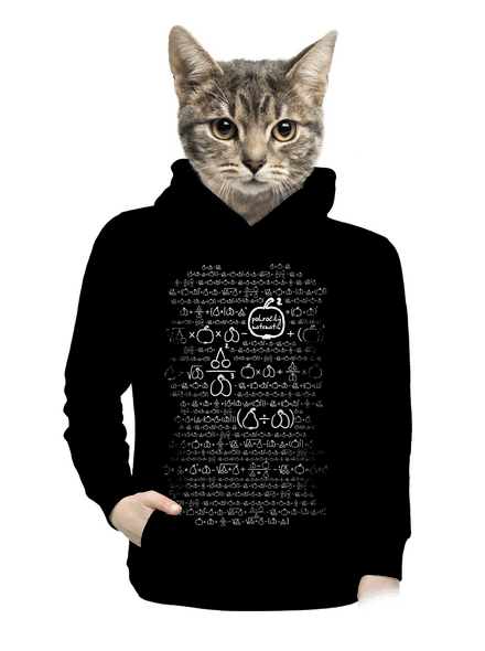 Matematik dámska mikina klokanka Black