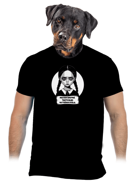 Nie som smutná pánske tričko Black
