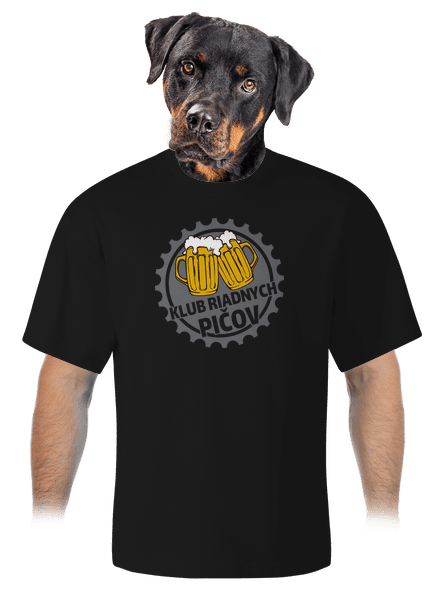 Klub riadnych pičov unisex tričko oversized Black