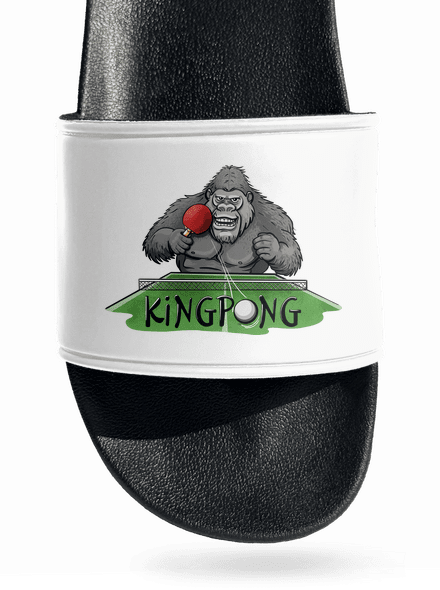 King pong šľapky White