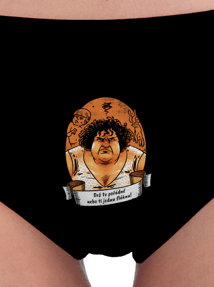 B14: Slunce seno jahody dámske nohavičky Black