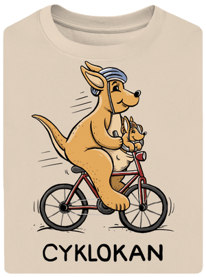 Cyklokan unisex tričko oversized Almond