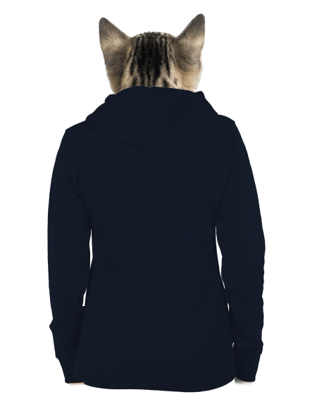 Bez potlače dámska mikina na zips Navy Mal