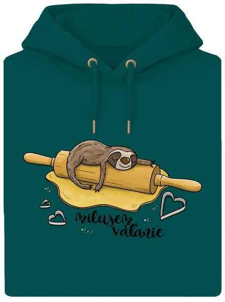 Milujem váľanie unisex mikina premium Emerald Green