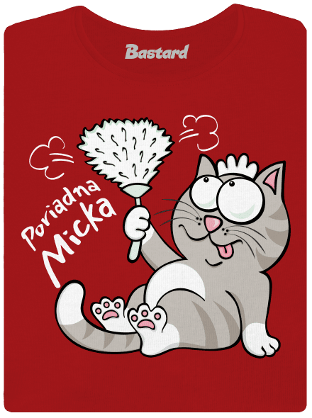 Macko a Micka dámske tričko s lemom Red Mal