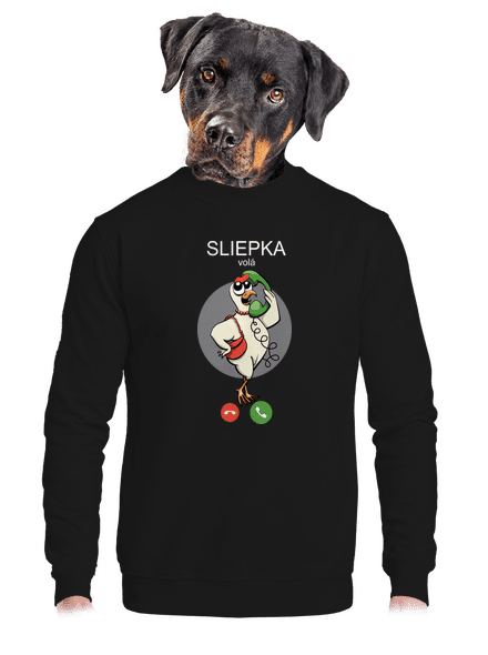 Sliepka volá unisex mikina bez kapucne Black