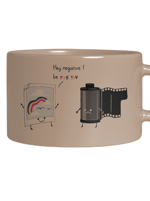 Be positive hrnček makronka Brown Macaron