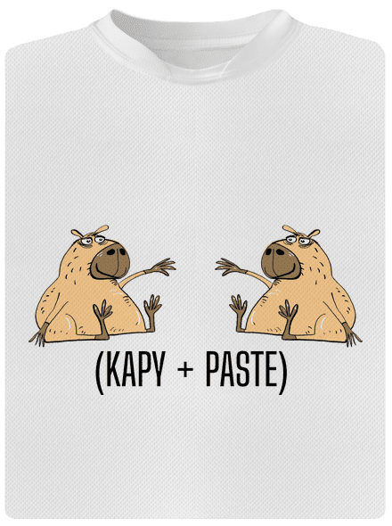 Kapy paste detské športové tričko White