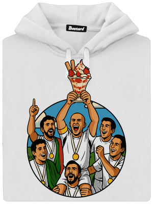 Pohár dámska mikina klokanka White