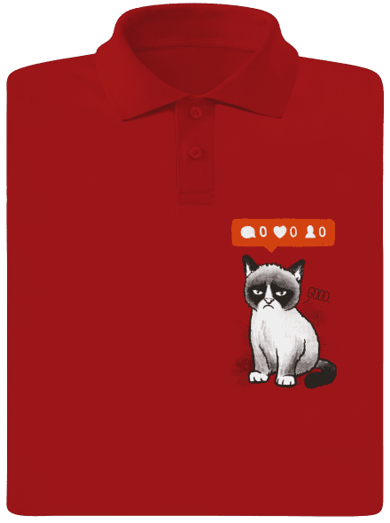 Grumpy pánska polokošeľa Red Mal