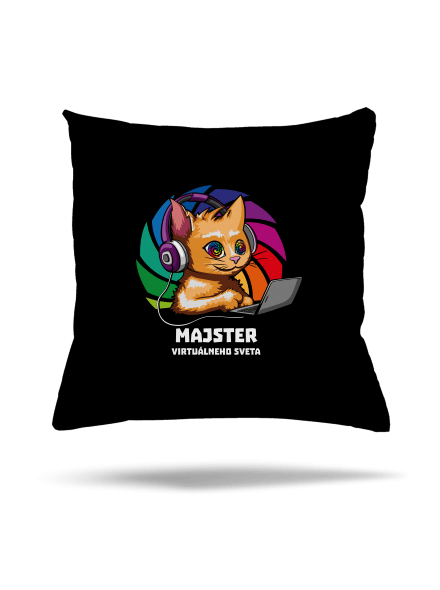 Majster virtuálneho sveta vankúš Black
