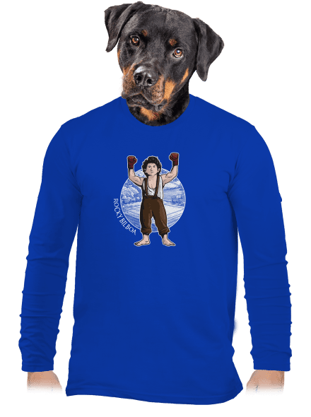 Rocky Bilboa pánske dlhý rukáv Royal Blue