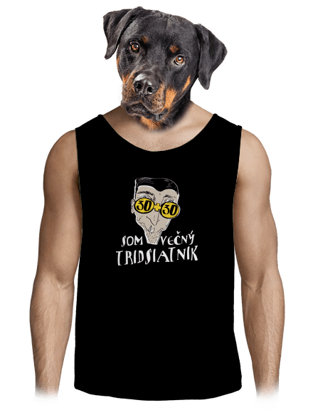 Večný tridsiatnik pánske tielko Black