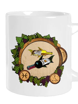 Vínny horoskop: Ryba veľký hrnček White