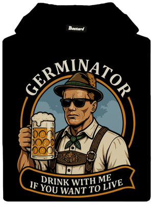 Germinator pánska mikina klokanka Black