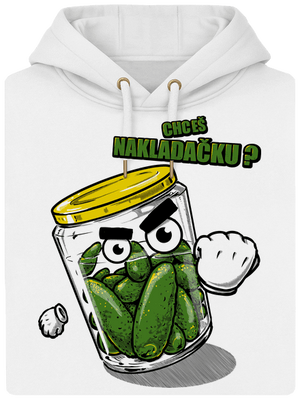 Nakladačka unisex mikina premium Snowwhite