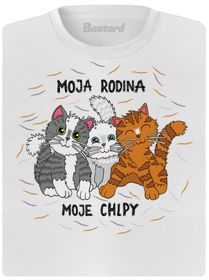 Moja rodina dámske športové tričko White