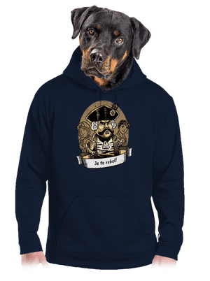 B14: S čerty nejsou žerty pánska mikina klokanka Navy