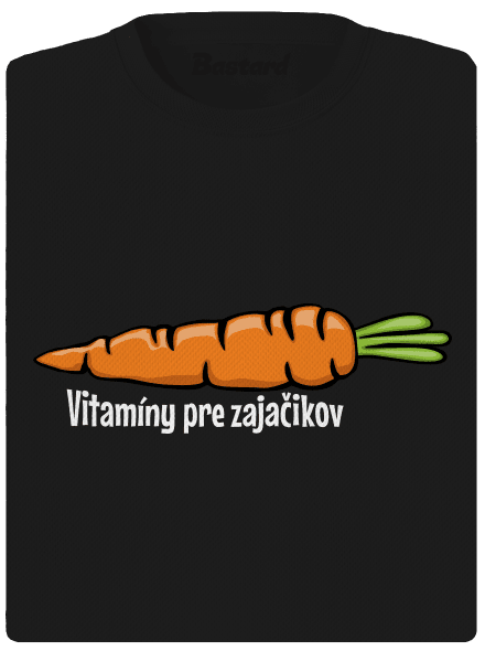 Vitamíny pre zajačikov dámske športové tričko Black