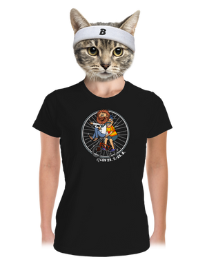 Cyklistický horoskop: Lev dámske športové tričko Black