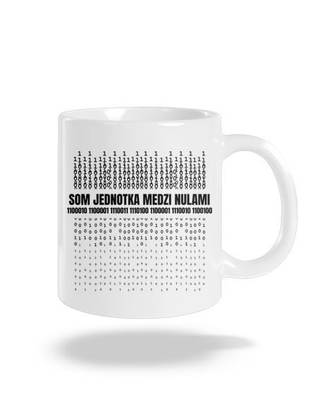 Jednotka medzi nulami klasický hrnček White