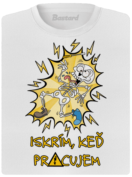 Iskrím dámske športové tričko White