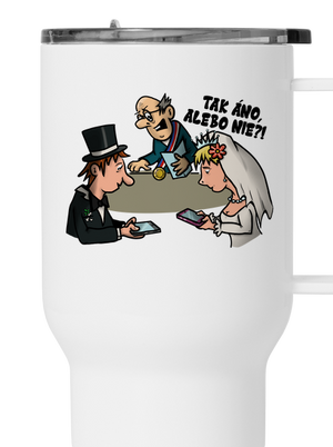 Svadobný obrad termohrnček White