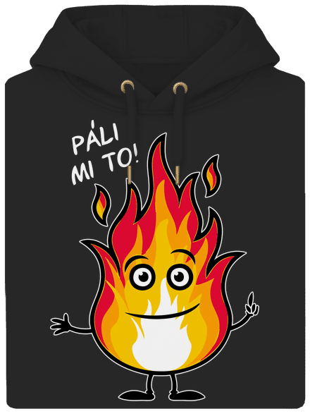 Páli mi to unisex mikina premium Dark Black