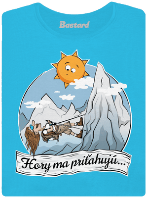 Hory ma priťahujú dámske tričko Blue Atol