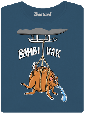 Bambi vak dámske tričko prémium Petrol Blue