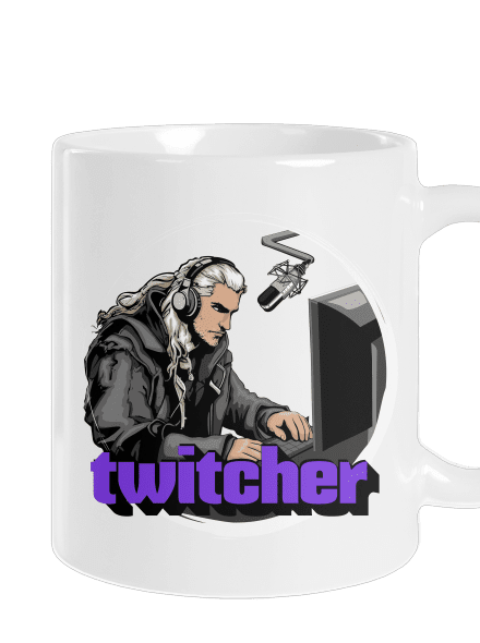 Twitcher klasický hrnček White