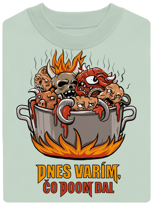 Čo Doom dal unisex mikina bez kapucne Blush Mint