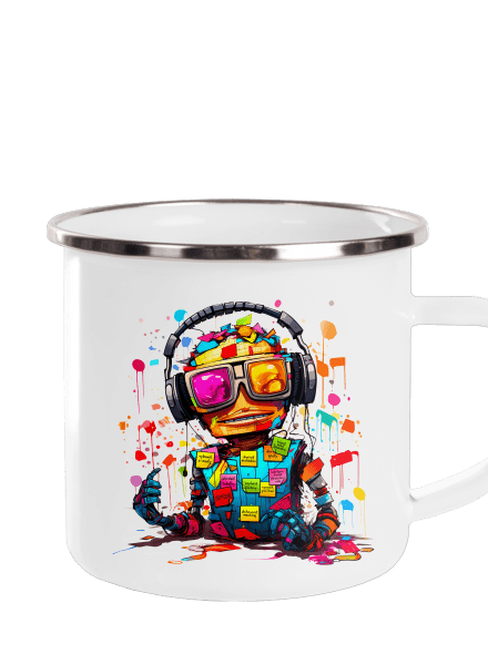 Workaholic robot plecháčik White