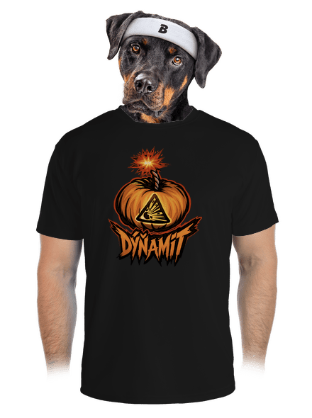 Dýňamit pánske športové tričko Black