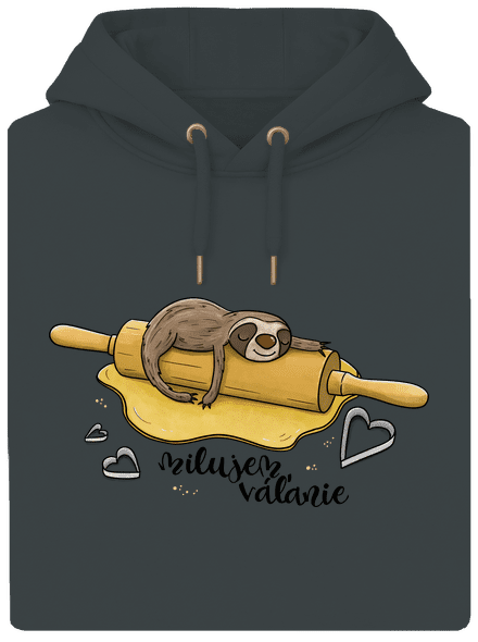 Milujem váľanie unisex mikina premium Charcoal