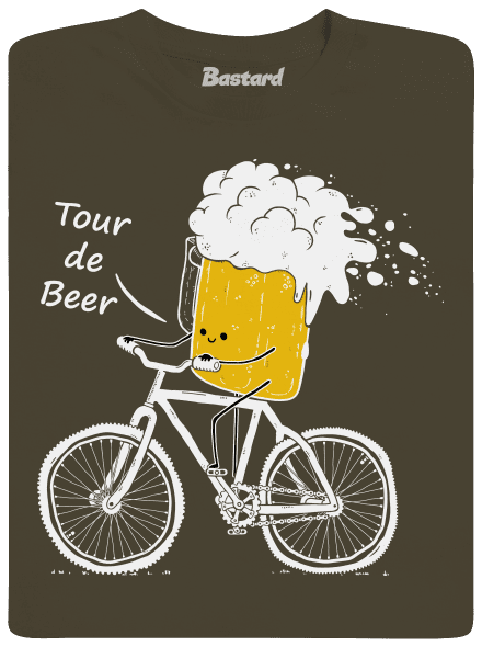 Tour de beer pánske dlhý rukáv Urban Khaki
