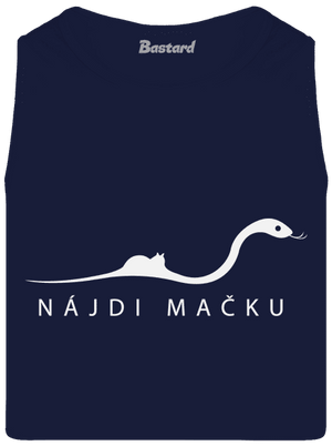 Nájdi mačku pánske tielko French Navy