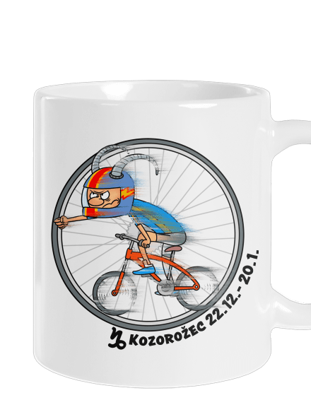 Cyklistický horoskop: Kozorožec klasický hrnček White