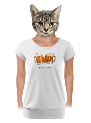 dámske tričko s lemom