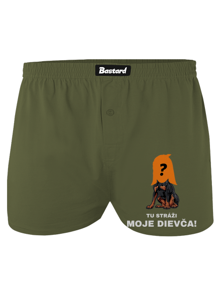 Tu strážim ja pánske trenky Khaki