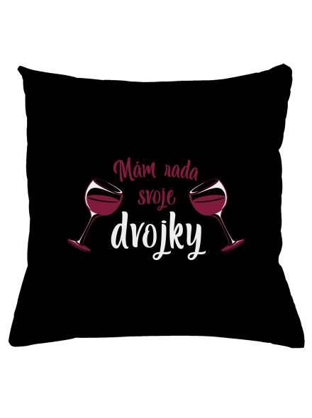 Dvojky vankúš Black