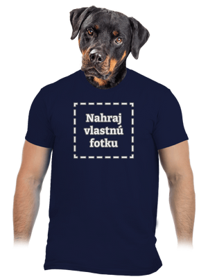 Vlastná potlač pánske tričko Navy