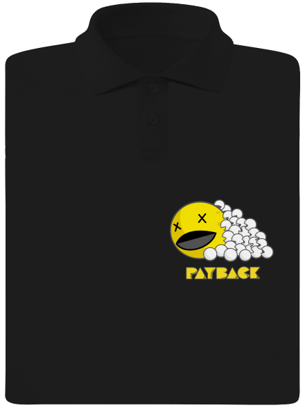 Payback pánska polokošeľa Black