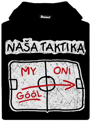 Naša taktika detská mikina klokanka Black