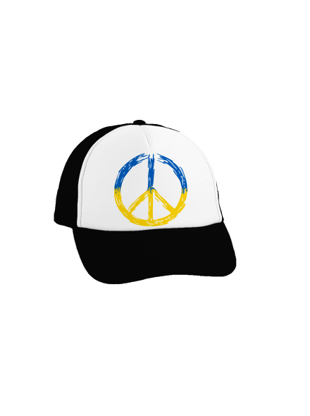 Ukrajina - Peace šiltovka truckerka Black cap