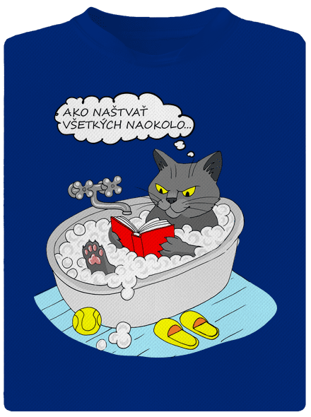 Ako všetkých naštvať pánske športové tričko Royal Blue Mal