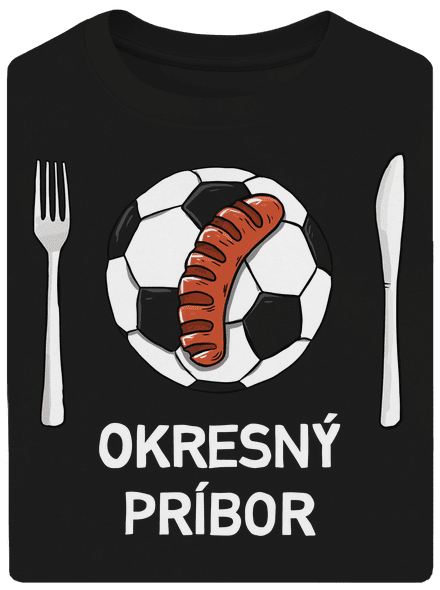 Okresný príbor unisex tričko oversized Black