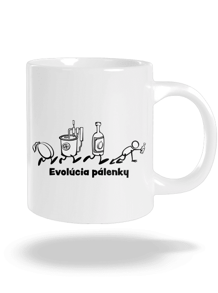 Evolúcia pálenky veľký hrnček White