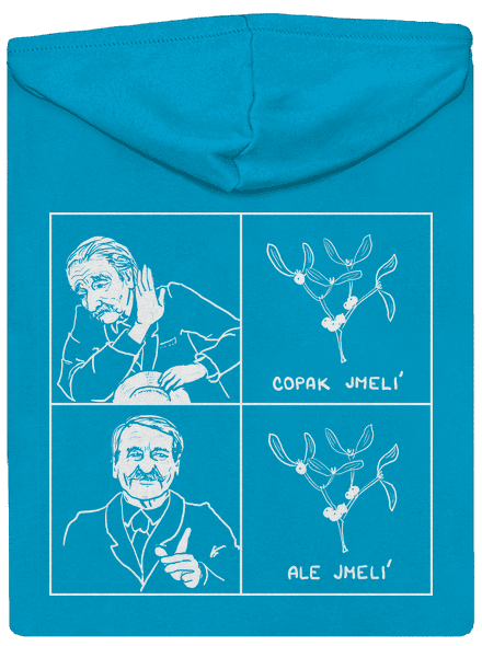 Cimrman: Copak jmelí dámska mikina na zips Blue Atol